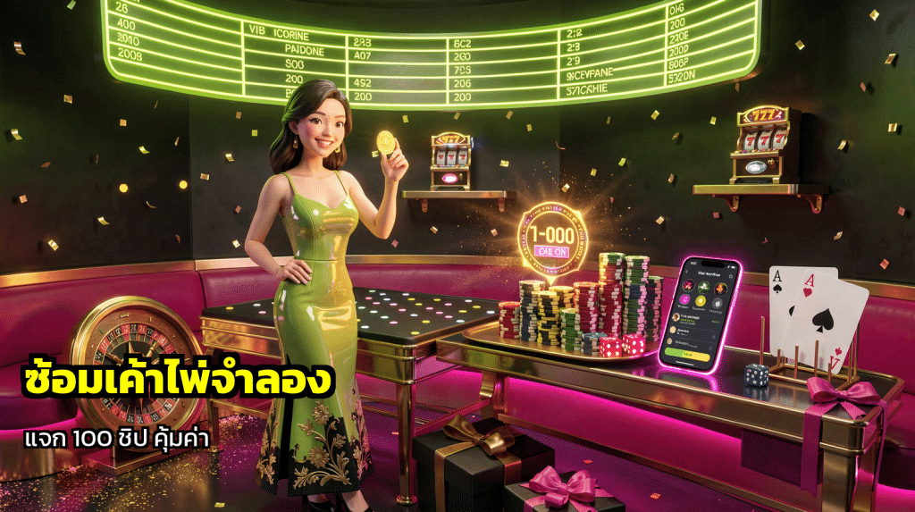 ซ้อมเค้าไพ่จำลอง